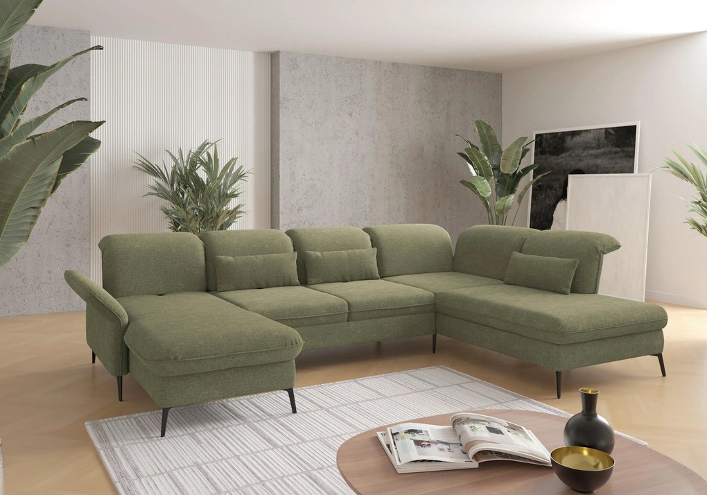 XXXLutz SEDACIA SÚPRAVA, textil, svetlozelená Sit & More - Sedačky - 00014401184X