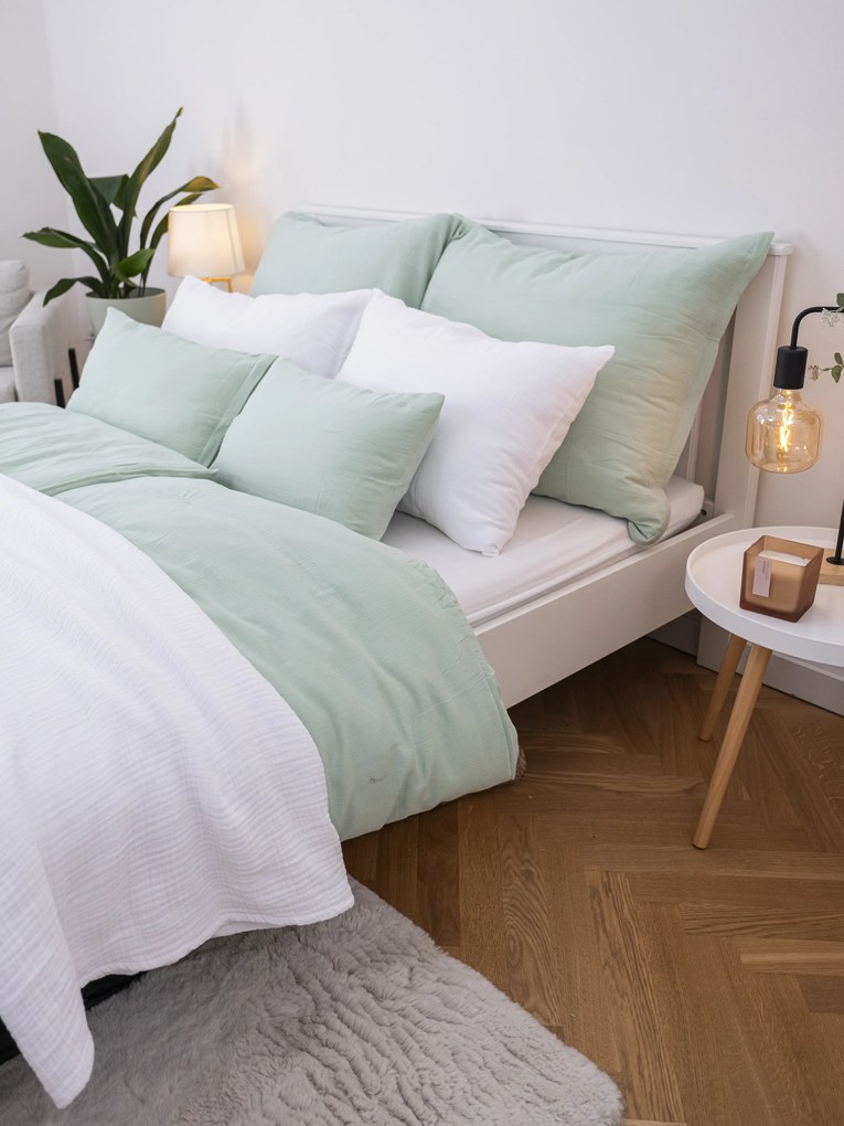 Mušelínové obliečky – Alexia mätové