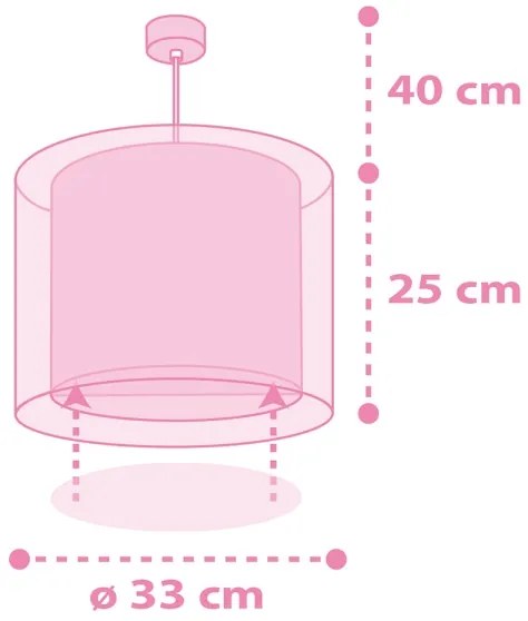 Dalber 41592 - Detský luster UNICORNS 1xE27/60W/230V