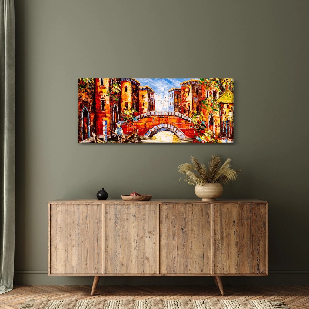 Obraz - Olejomaľba mesta III. (120x50 cm)