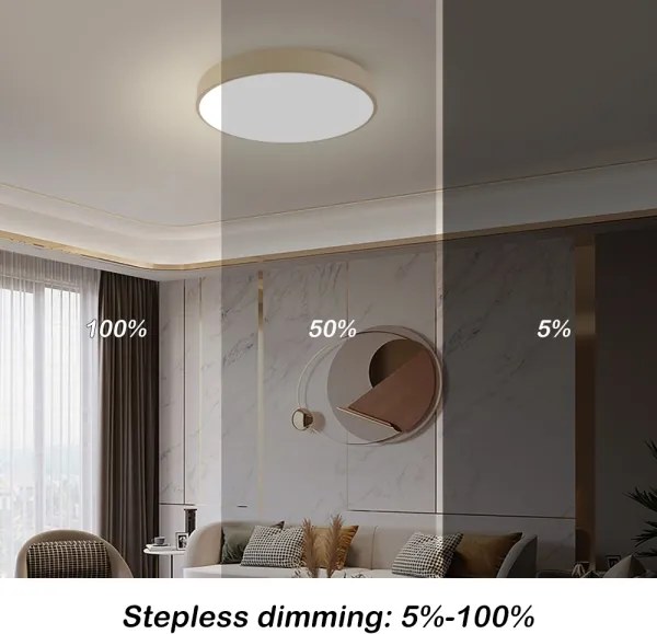 Brilagi -LED Stropné svietidlo POOL LED/60W/230V 3000/4500/6000K pr. 60 cm béžová