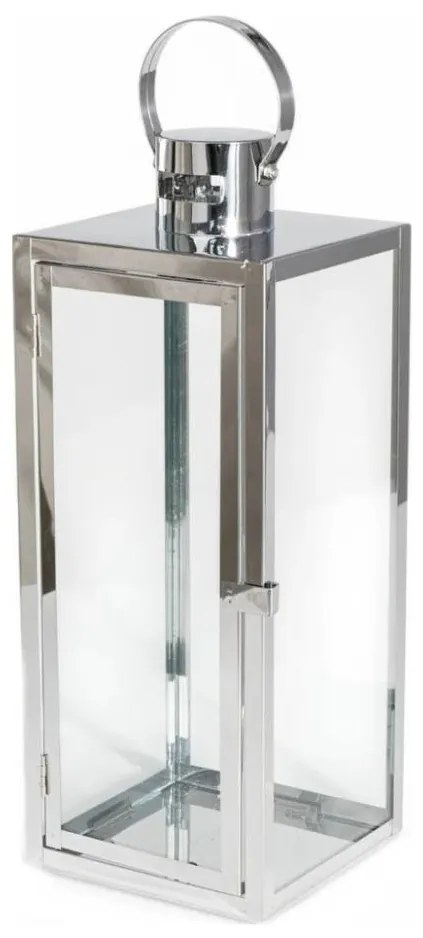 Dekoratívna lucerna 63 cm, lesklý chróm