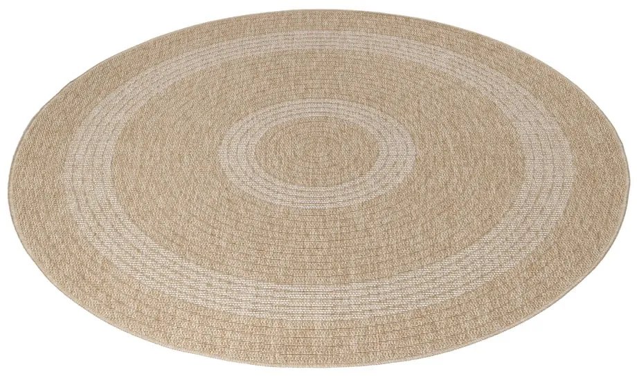 Béžový okrúhly vonkajší koberec ø 120 cm Comilla – Ayyildiz Carpets