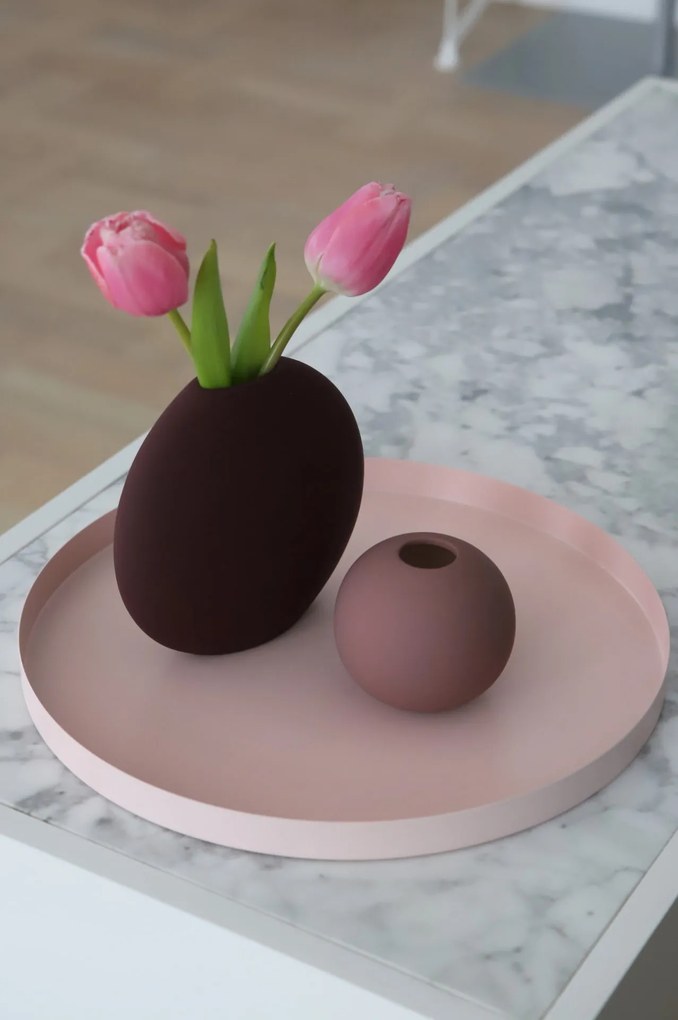 COOEE Design Gulatá váza Ball Cinder Rose 8 cm