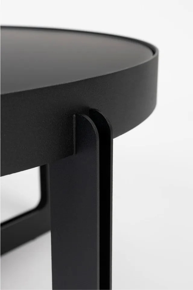 Čierny okrúhly konferenčný stolík Centre – Zuiver