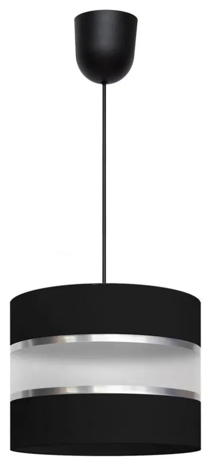 Luster na lanku HELEN 1xE27/15W/230V čierna