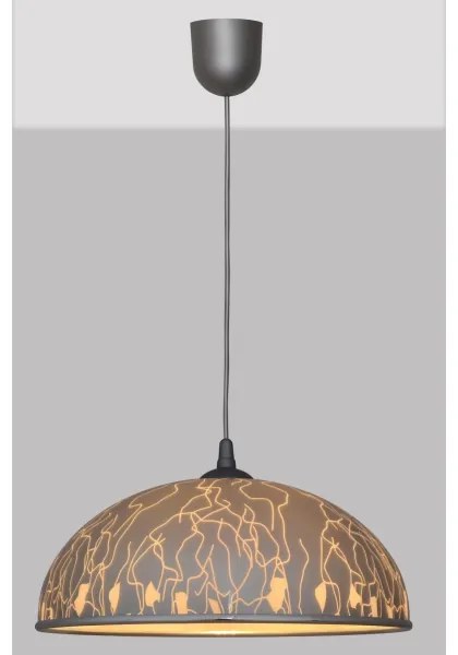 Luster na lanku CIRCLE 1xE27/15W/230V šedá