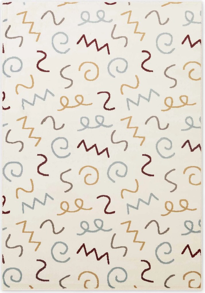Hanse Home, Detský koberec Adventures 106422 Cream Multicolor, 160x235, viacfarebná, detská izba