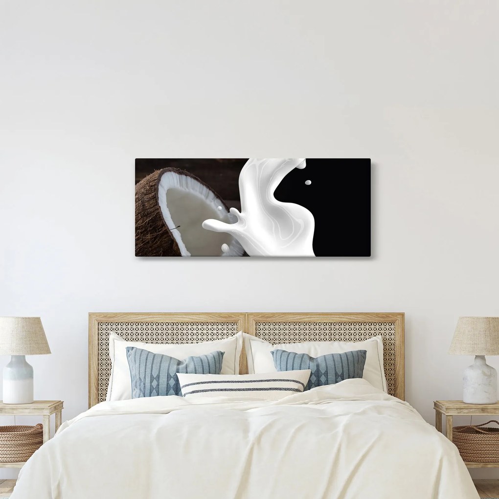 Obraz - kokosové mlieko (120x50 cm)