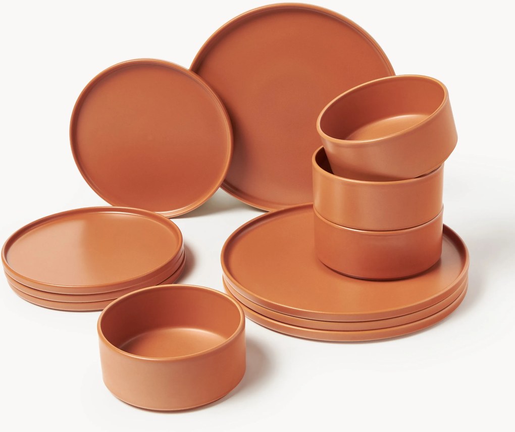 Ručne vyrobená súprava riadu Lowri, 4 osoby, 12 ks