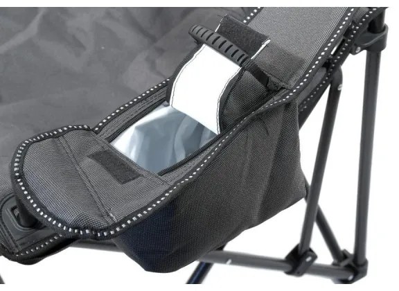 Skladacia kempingová stolička šedá