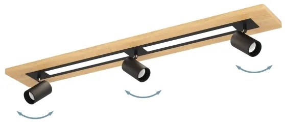 Eglo 39749 - LED Bodové svietidlo TORRESTRALLE 2xLED/12W/230V + 3xGU10/4,5W