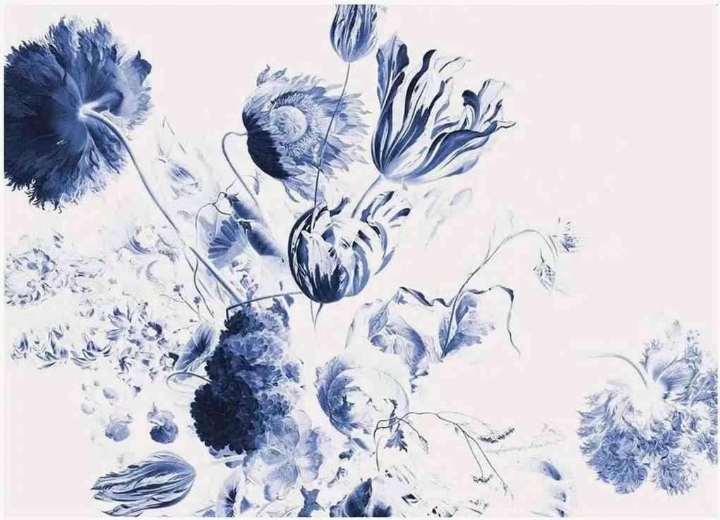 Vliesová tapeta Royal Blue Flowers II