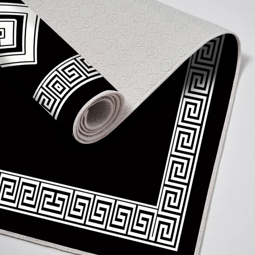 Súprava 2 kusov kúpeľňových predložiek Labyrint čierna