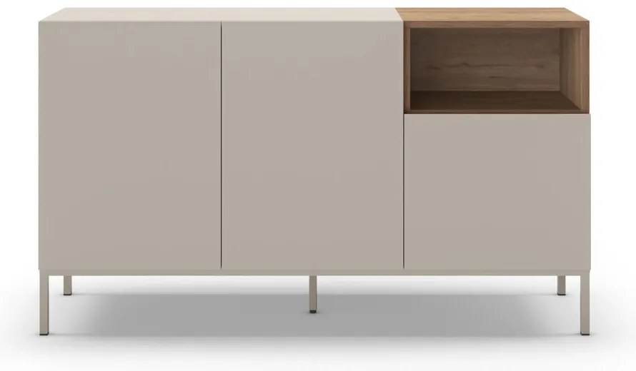 Krémová komoda 140x80 cm Cailin – Marckeric