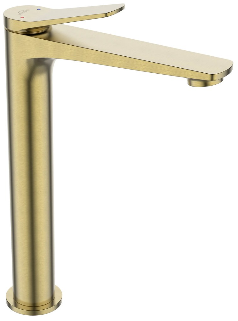 Invena Alonia, vysoká umývadlová batéria h-289, zlatá matná, INV-BU-70-W09-V
