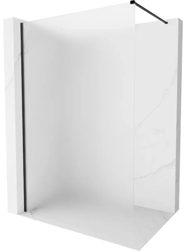 Mexen, Mexen Kioto-X sprchová stena 70 x 200 cm, matná 10 mm, čierna - 800-070-101-70-30-X