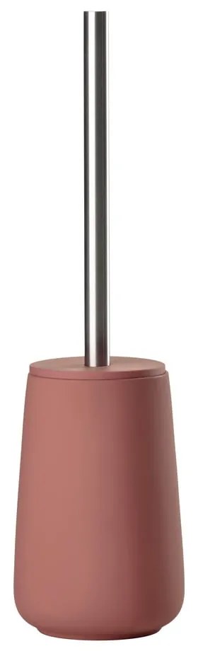 Svetločervená porcelánová WC kefa Nova – Zone