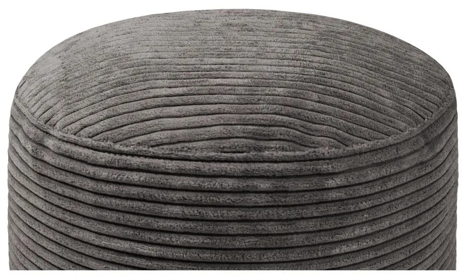 Tmavosivý menčestrový sedací vak Mini – SLOWDOWN