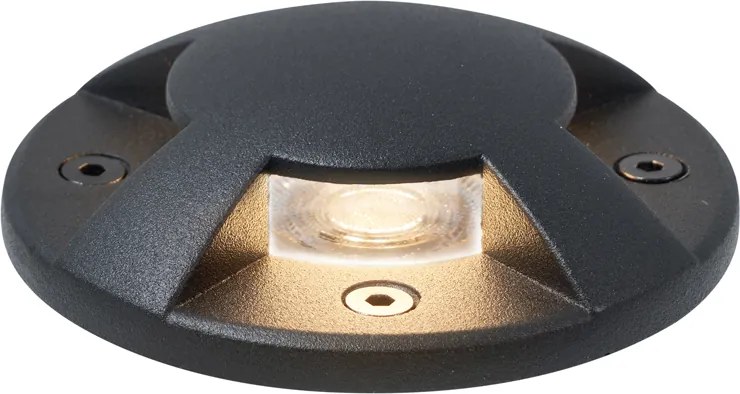 Moderné zemné bodové svietidlo čierne GU10 50 mm 4-svetelný efekt IP65 - Cellar