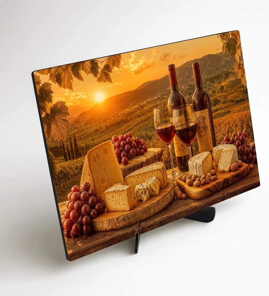 DUBLEZ | Farebný drevený obraz - Toskánske slnko