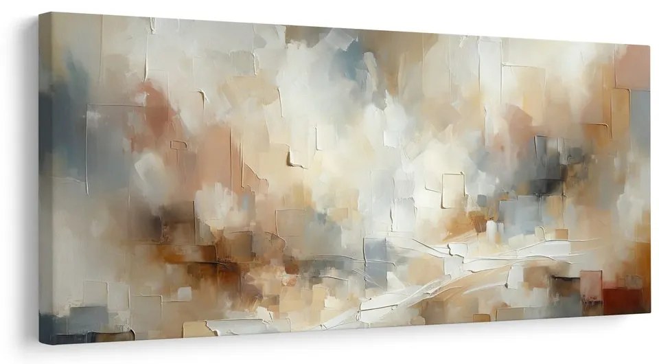 Obraz béžová abstraktná harmónia