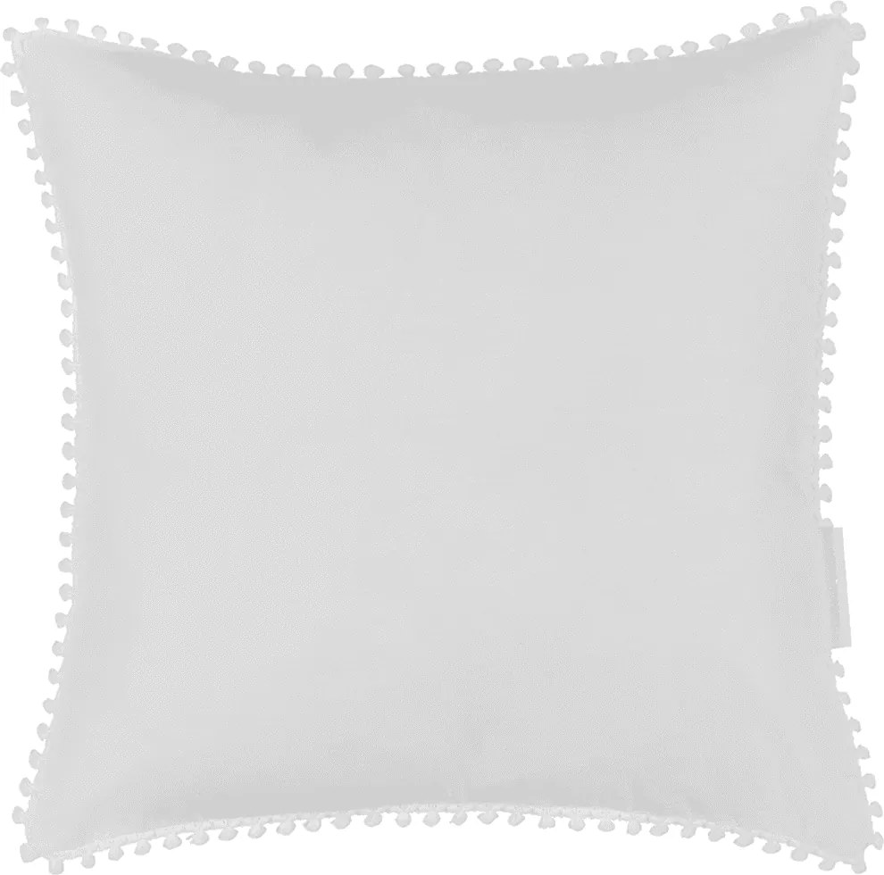 Vankúš s čipkou biela 40x40cm