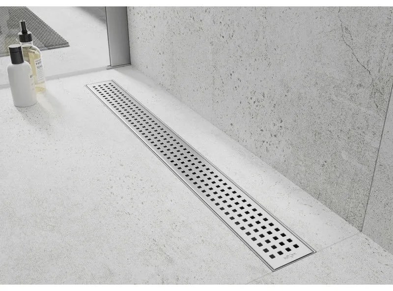 Mexen Flat nerezový sprchový žľab 80 cm vzor M08, 1025080-15