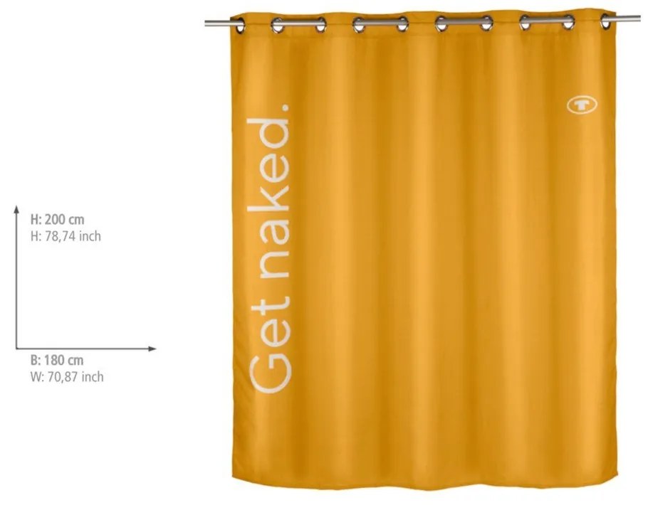Sprchový záves 180x200 cm Tom Tailor Get Naked – Wenko
