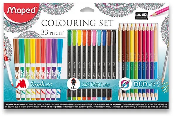 Výtvarná kolekcia Maped Colouring set - 33 kusov