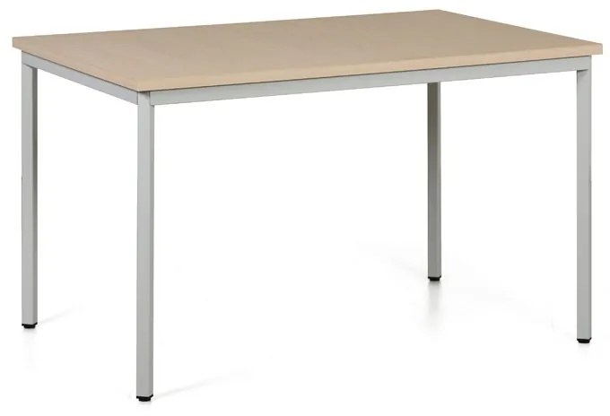 Jedálenský stôl TRIVIA, svetlo sivá konštrukcia, 1200 x 800 mm, orech