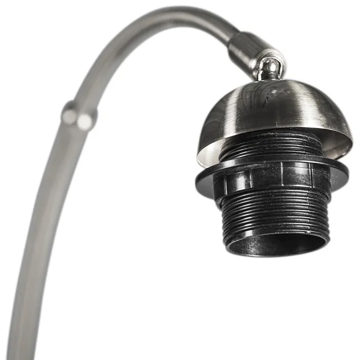 Moderná nástenná lampa oceľ bez tienidla - Boog