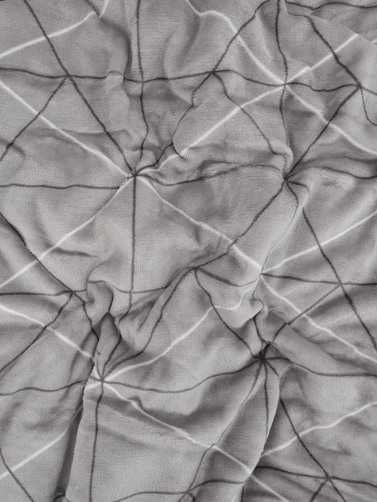 Baránková deka mikroplyš Exclusive 150 × 200 cm – Sebastian sivý