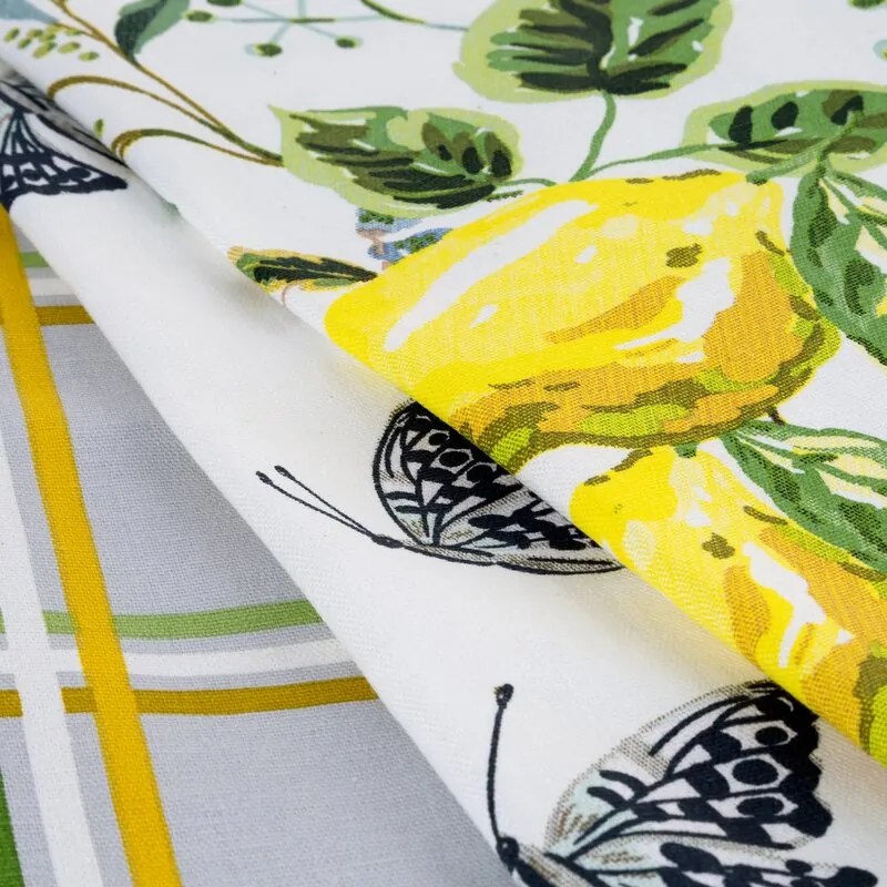 Dekorstudio Sada 3-dielných kuchynských utierok LEMON 50 x 70 cm