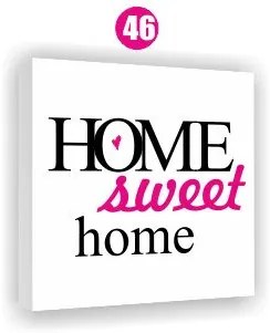 Moderný obraz na plátne 30x40 cm CITÁTY - HOME SWEET HOME