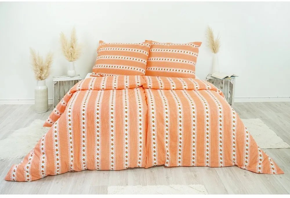 Stanex Luxusné obliečky Barunka oranžová 140x200/70x90 cm