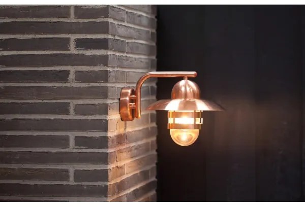 Nordlux - Vonkajšie nástenné svietidlo NIBE 1xE27/60W/230V IP54 medené