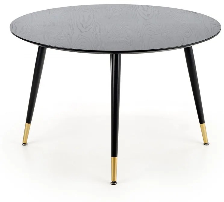 Jedálenský stôl Bosa čierny/zlatý