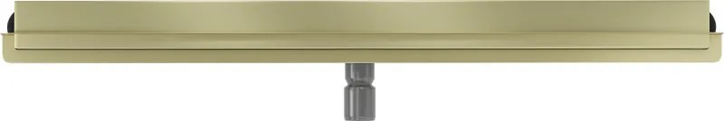 Mexen Flat Wall, sprchový žľab na stenu 2v1, 80 cm, zlatá matná, 1A30080