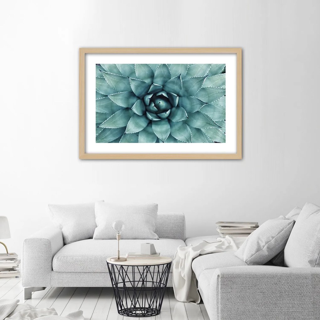 Gario Plagát Modré listy agáve Farba rámu: Bez rámu, Rozmery: 100 x 70 cm