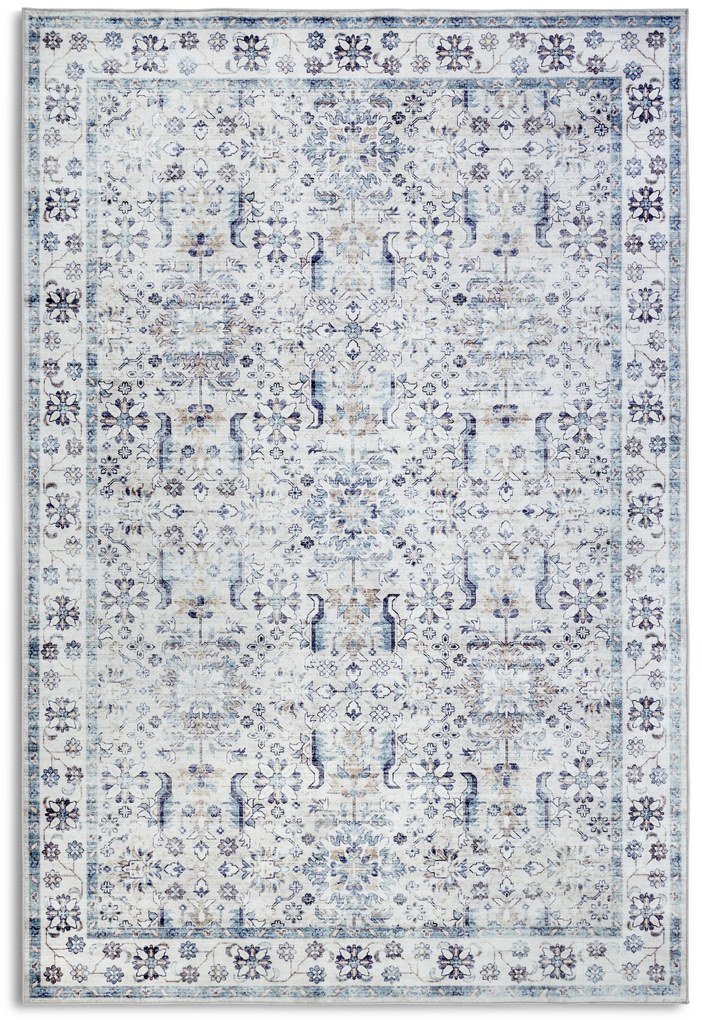 Kusový koberec Imagination New 106042 Cream/Blue z kolekcie Elle, 160x230, modrá, obývacia izba, ELLE Decoration