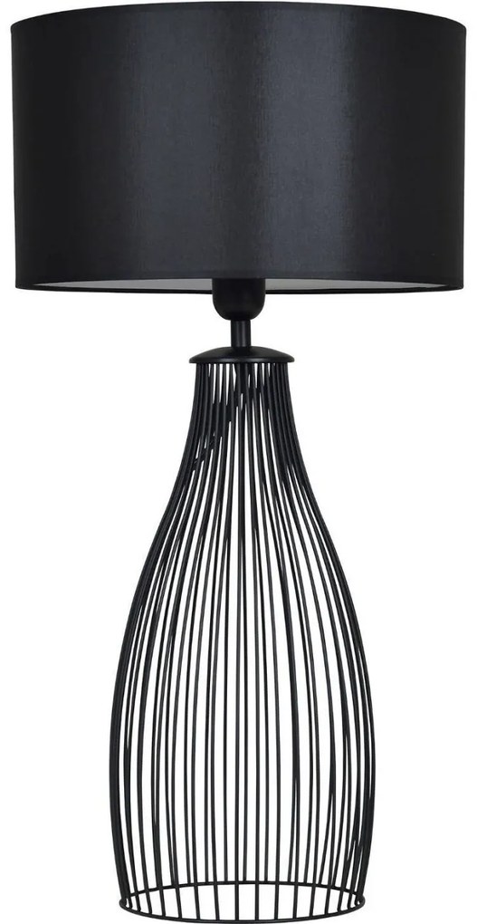 Stolová lampa MILANO, 1x textilné tienidlo (výber zo 6 farieb), (výber z 2 tvarov), (výber z 3 farieb konštrukcie)