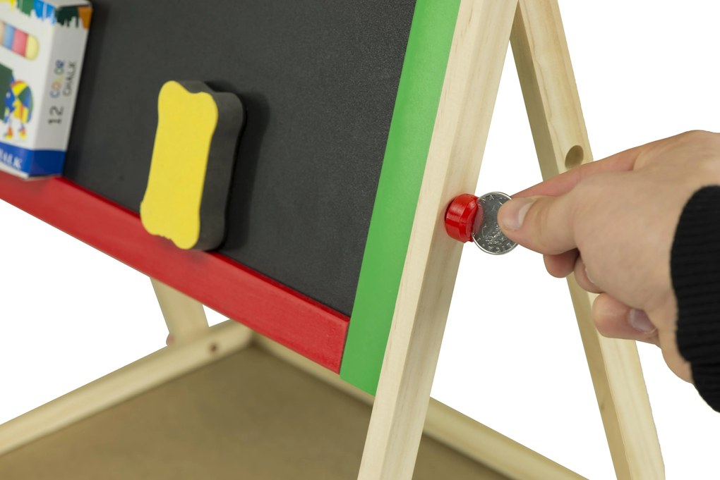 KIK Multifunkčná tabuľa obojstranná magnetická tabuľa 49 cm stojaca