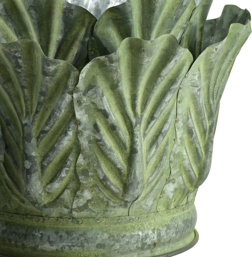 Sada 3 ks květináčů MARINA III zelená