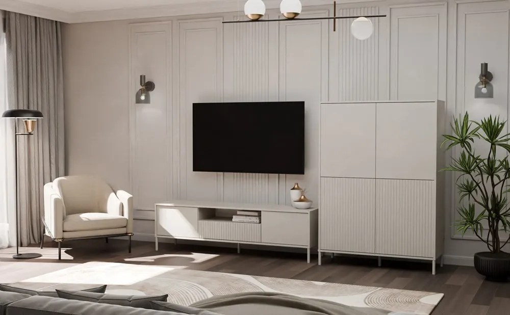 TV skrinka KAMARO 164 cm kašmír