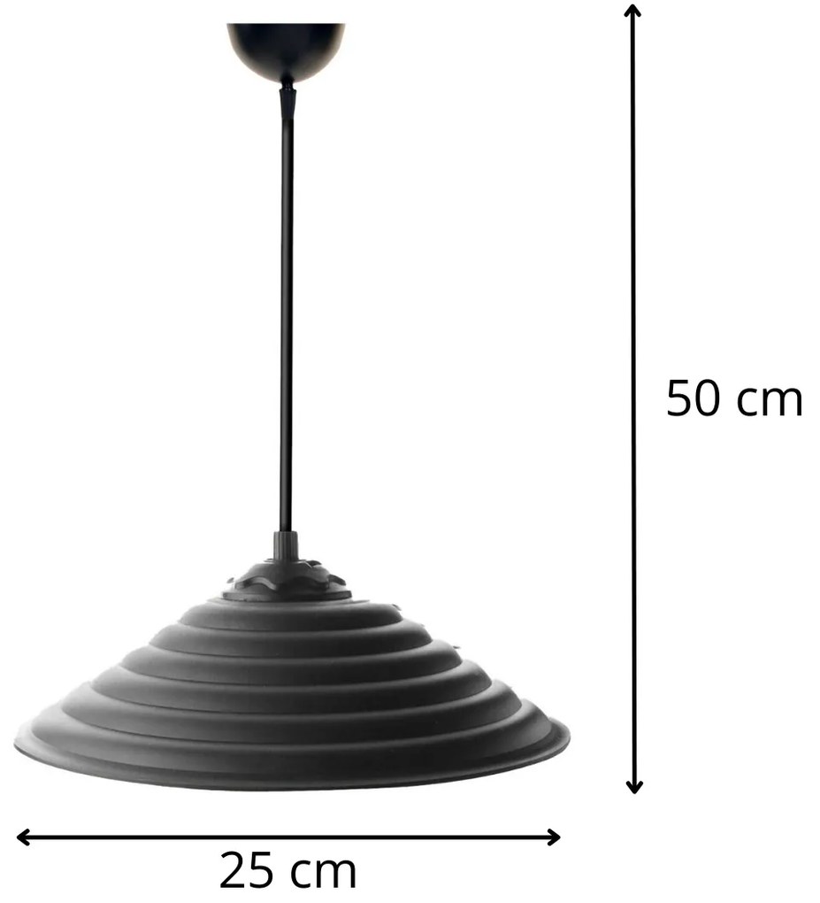 Závesné svietidlo Chairo II čierne