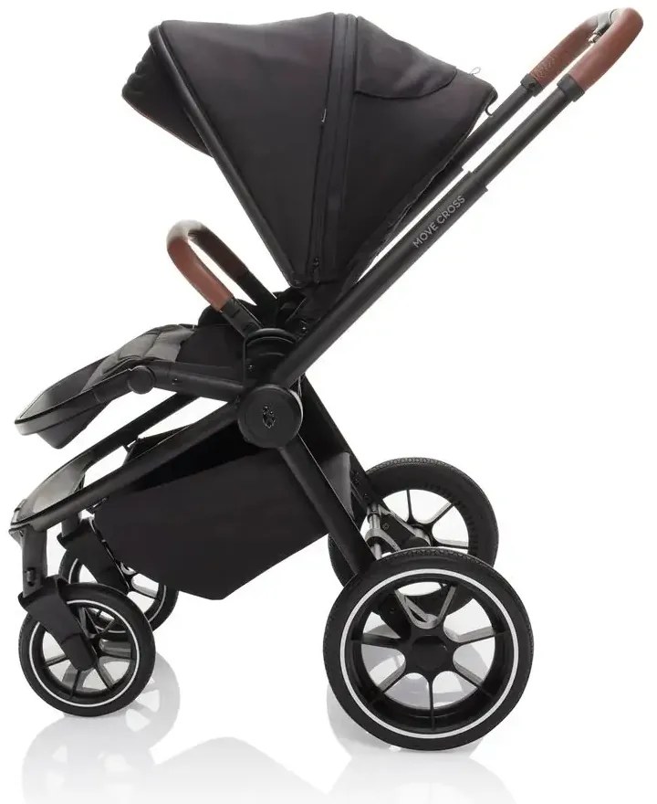 Zopa športový kočík MOVE CROSS + nánožník a pláštenka - night black (black)