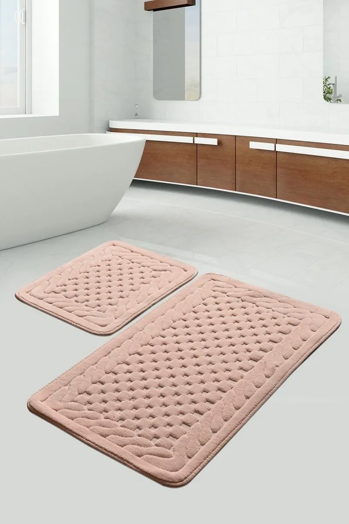 Súprava 2 kusov kúpeľňových predložiek Bambi ružová