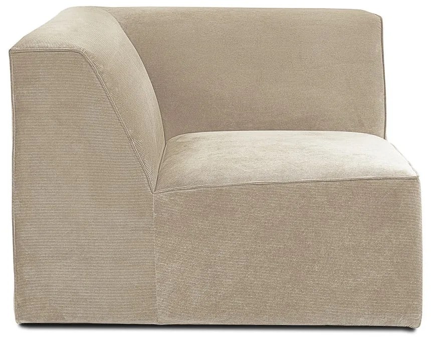 Béžový menčestrový modul pohovky Sting - Scandic