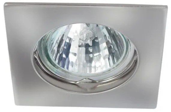 KANLUX Podhľadové bodové osvetlenie DENY, 1xGX5,3, 50W, 75x75mm, hranaté, chrómované